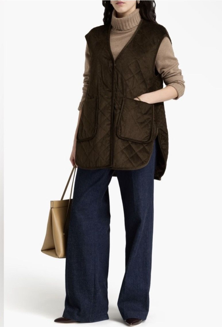 Toteme TOTEME Quilted cotton-corduroy vest size XXS 165/76A Size XXS / US 00 / IT 34 - 1 Thumbnail