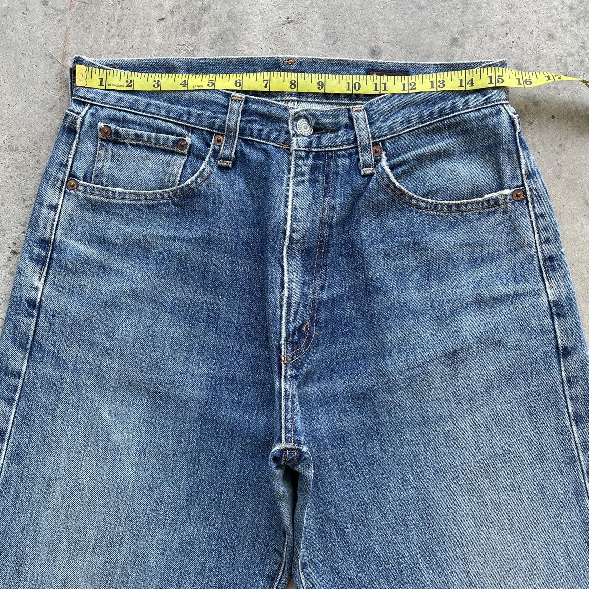 Japanese Brand × Jean × Vintage Vintage Bobson Lot512 Distressed Faded Jeans Denim Pants W31 Size US 31 - 5 Thumbnail