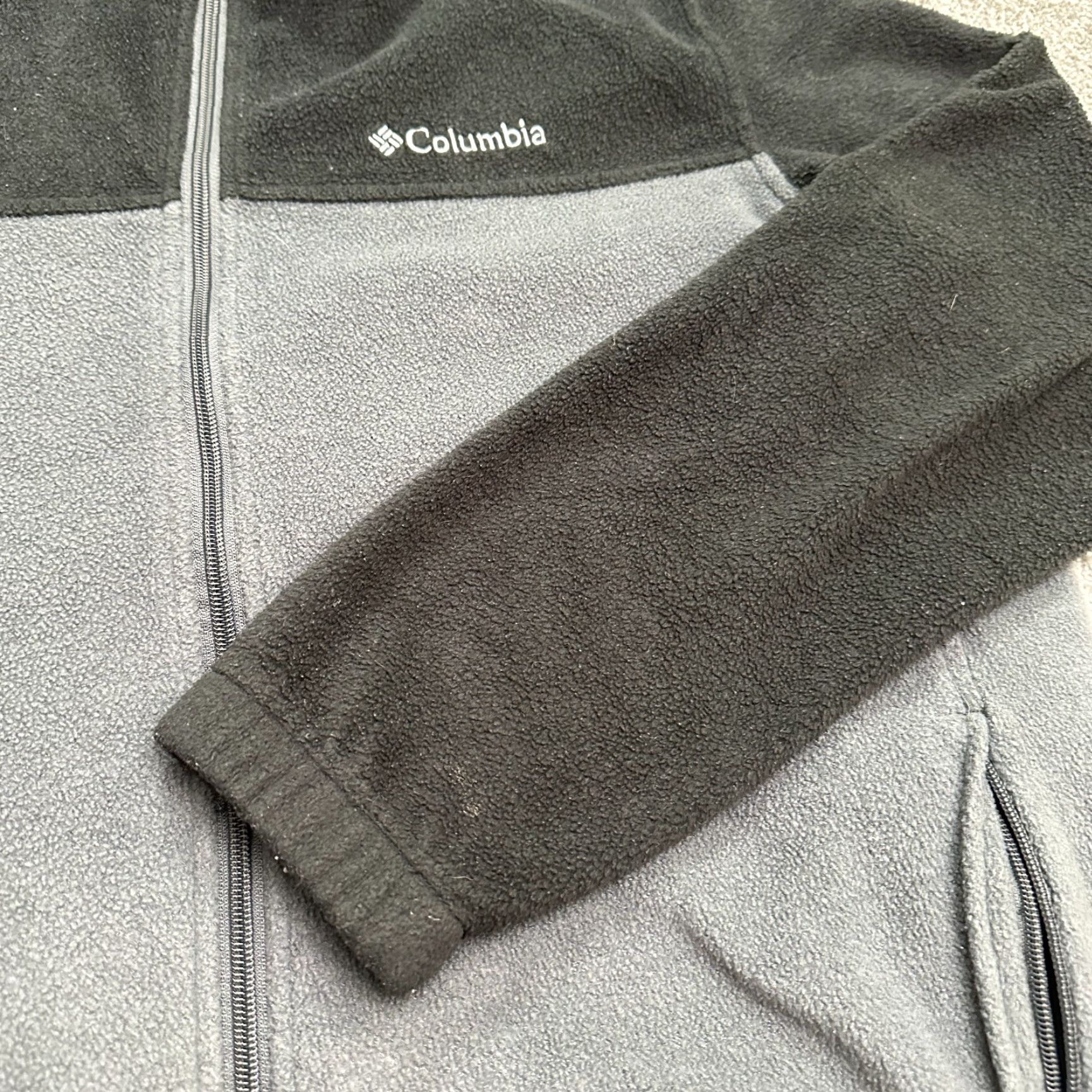 Vintage Columbia Steens Mountain Fleece Jacket Mens Large Gray Full Zip Outdoor Coat Jacket Size US L / EU 52-54 / 3 - 4 Thumbnail