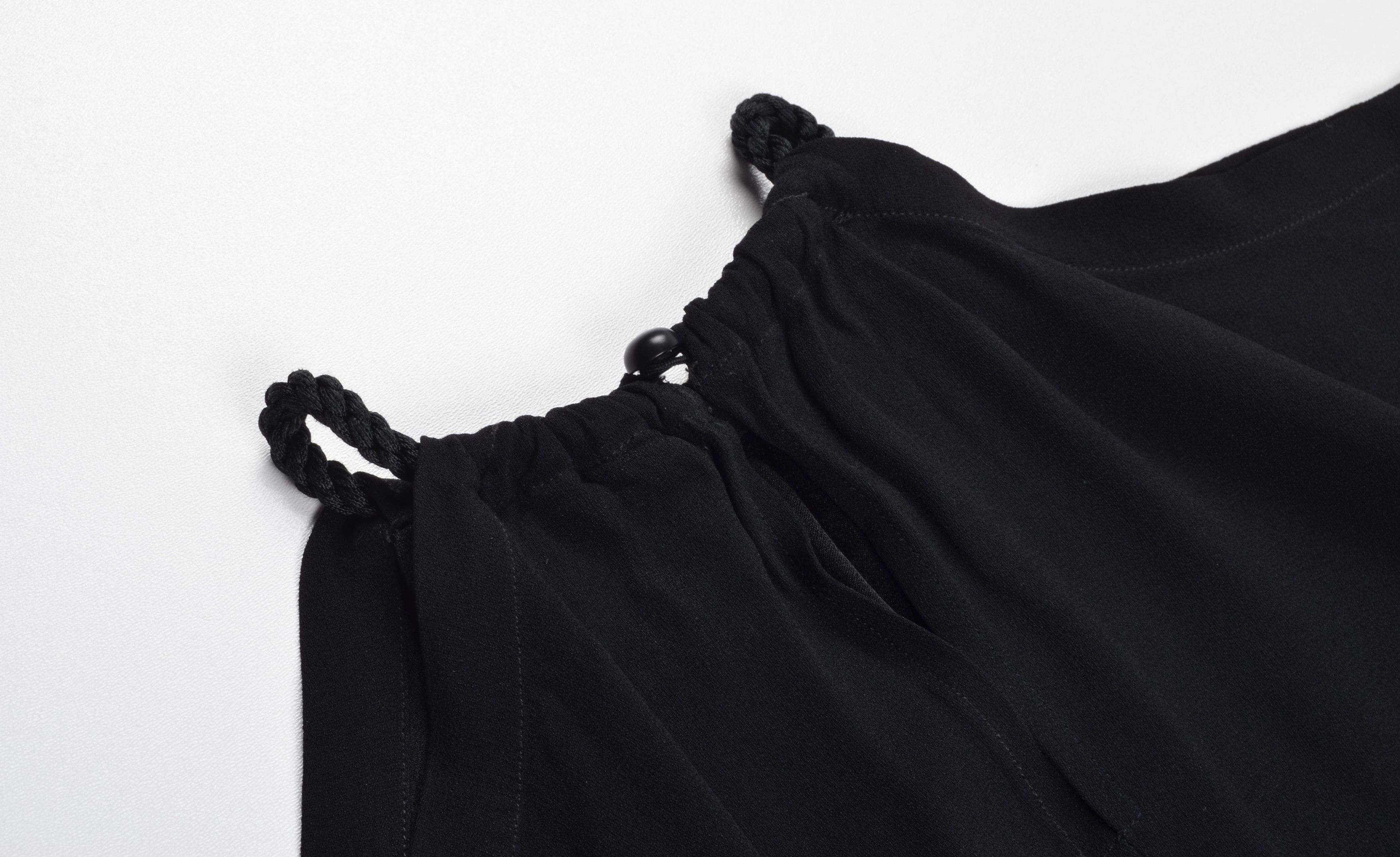 Yves Saint Laurent Vntg Saint Laurent Halter Neck Blouse Draped Sleeveless Top Size S / US 4 / IT 40 - 8 Thumbnail