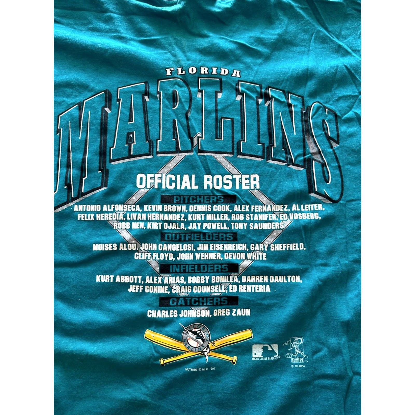 Lee VINTAGE Florida Marlins Baseball MLB World Series Champions 1997 XL Men’s Tee Size US XL / EU 56 / 4 - 7 Thumbnail