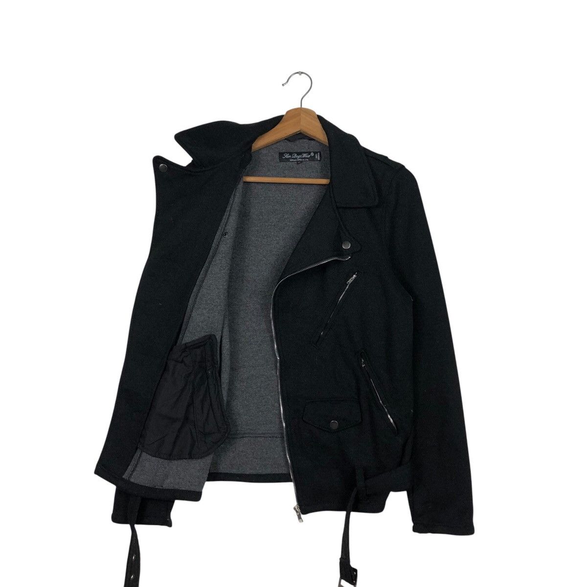 Japanese Brand 📌Biker Jacket Double Collar Corona Japan Rich Black Belt Size US M / EU 48-50 / 2 - 12 Thumbnail