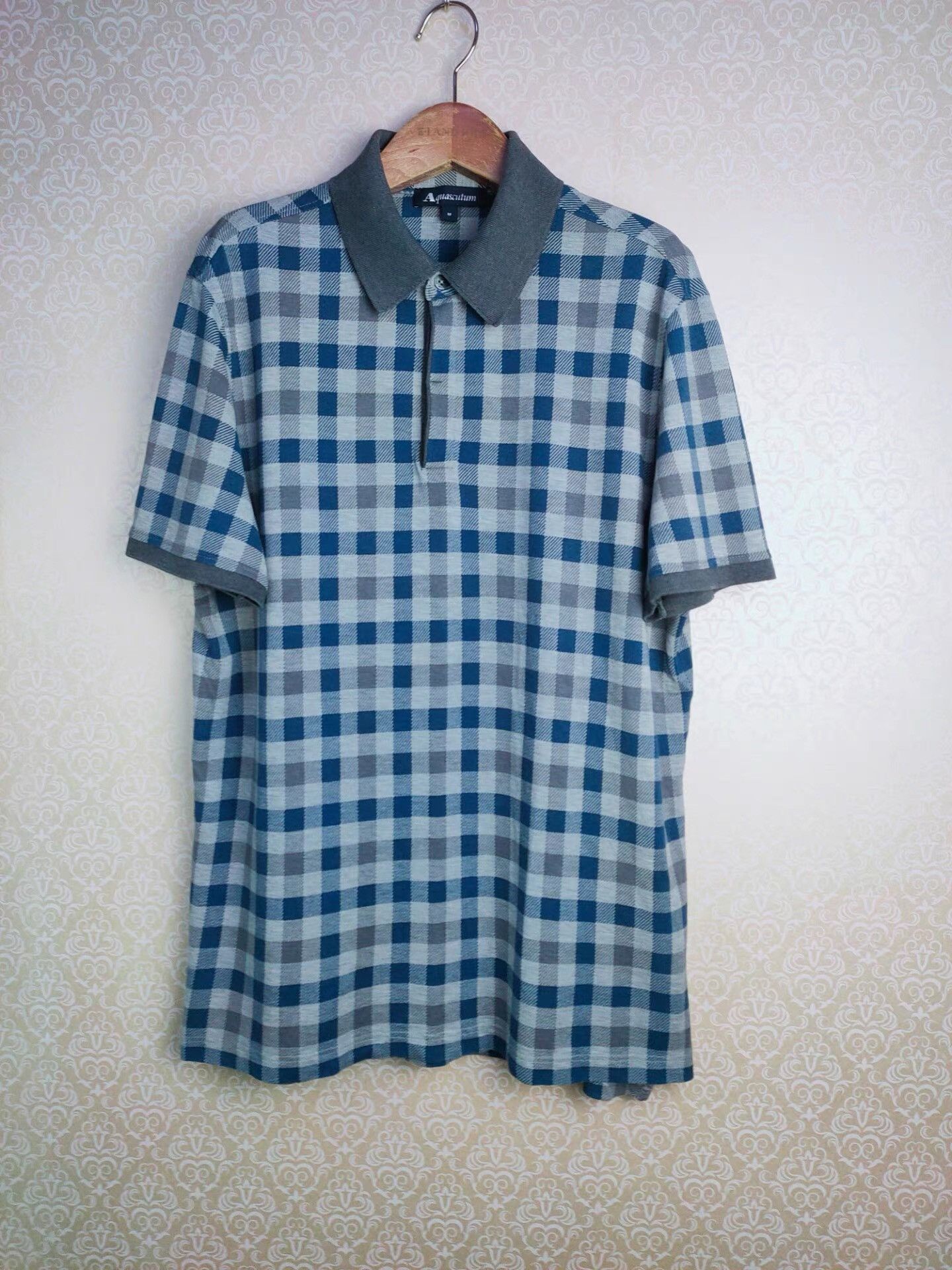 Aquascutum Aquascutum Cotton Plaid Business Short Sleeve K29 Size US M / EU 48-50 / 2 - 1 Thumbnail