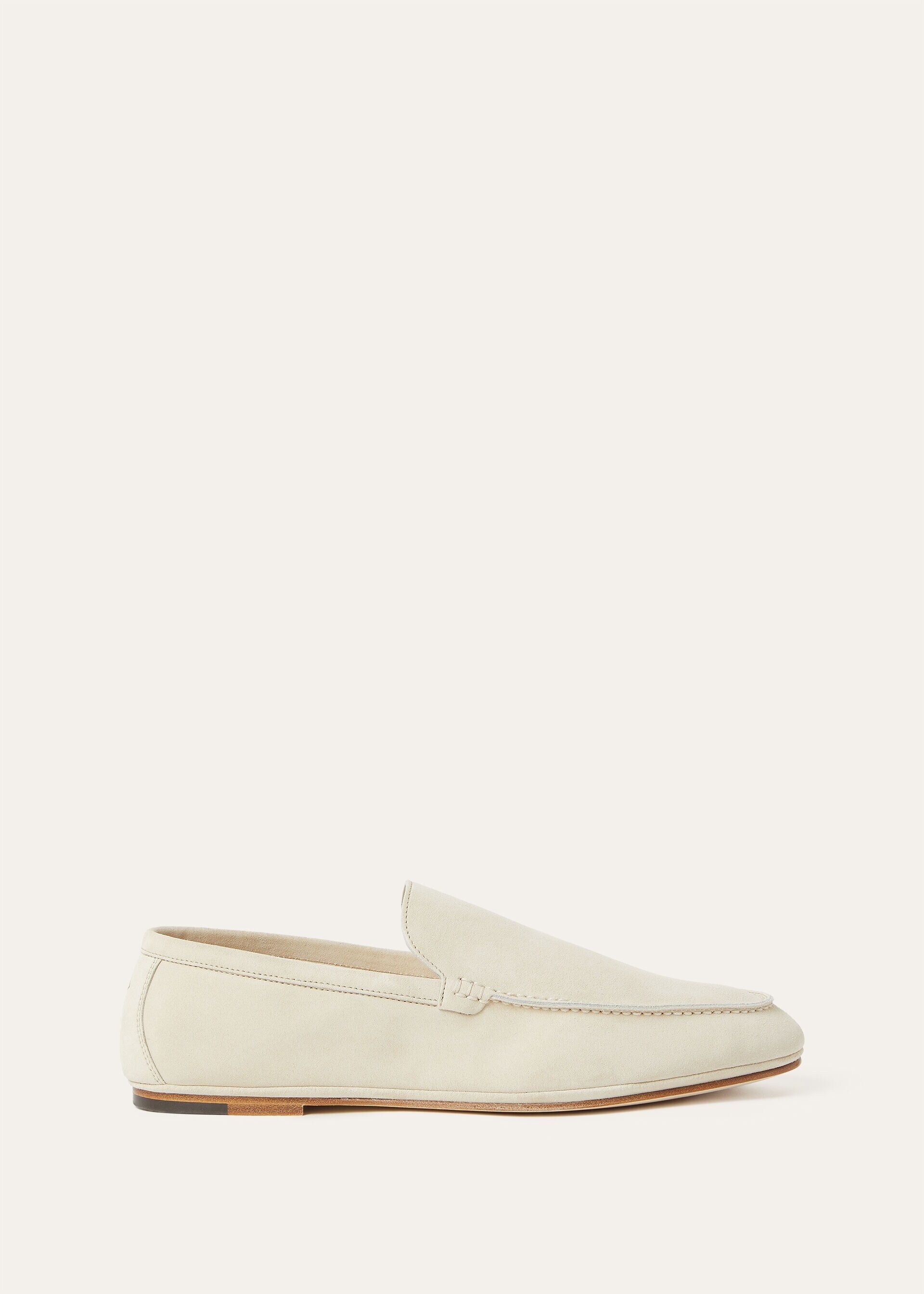 Loro Piana os11x0226 FAQ5514 Summer Anton Loafers in Yogurt Size US 12 / EU 45 - 1 Thumbnail