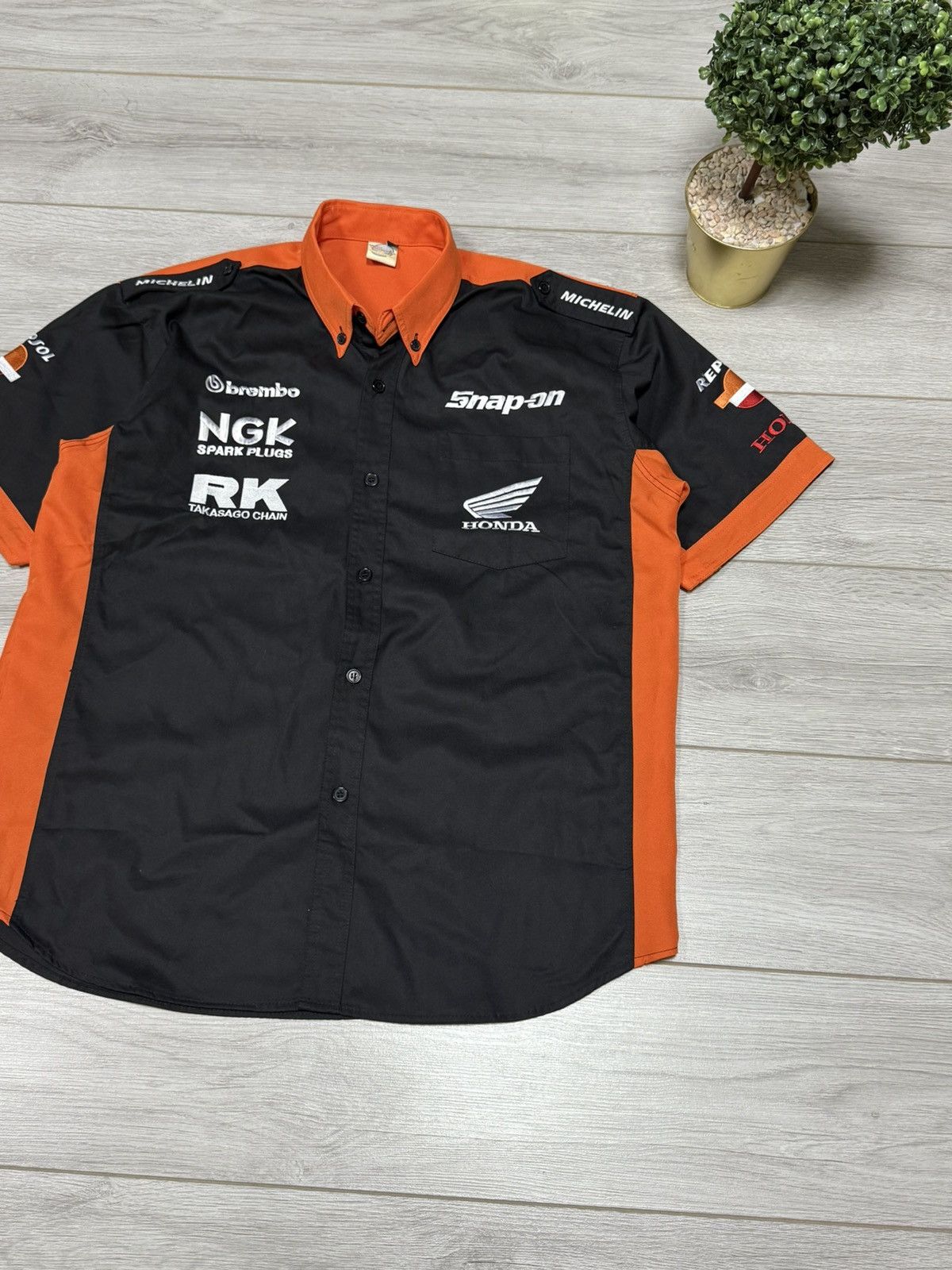 Honda Honda repsol vintage shirt buttons up Size US XXL / EU 58 / 5 - 3 Thumbnail