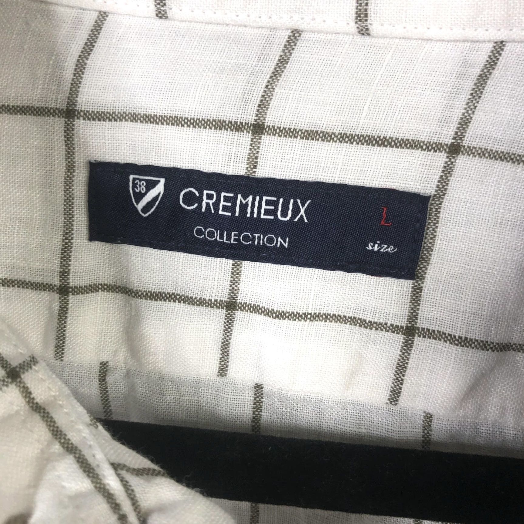 Cremieux Cremieux Collection Shirt Mens Large White Linen Windowpane Elbow Patch Casual Size US L / EU 52-54 / 3 - 3 Thumbnail