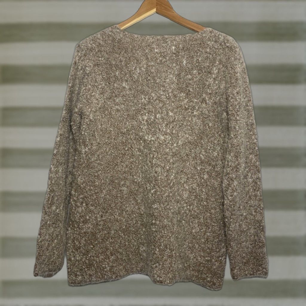 Eileen Fisher VINTAGE Eileen Fisher Women’s V-Neck Pullover Sweater Mohair Merino Wool Sz S Brown Size S / US 4 / IT 40 - 1 Thumbnail