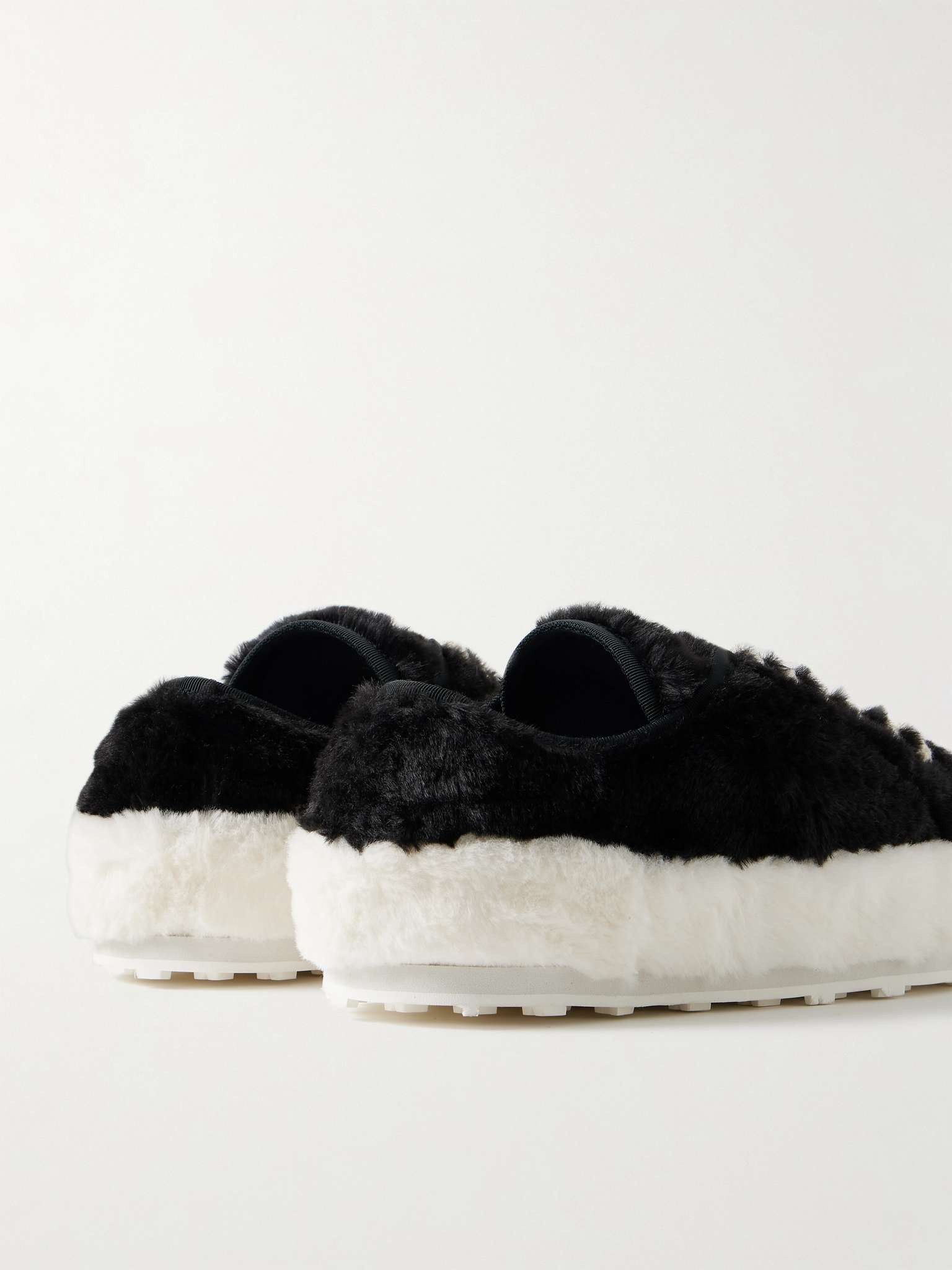 Marni o1f1d3z1025 Faux Fur Sneakers in Black/White Size US 8 / EU 41 - 4 Thumbnail