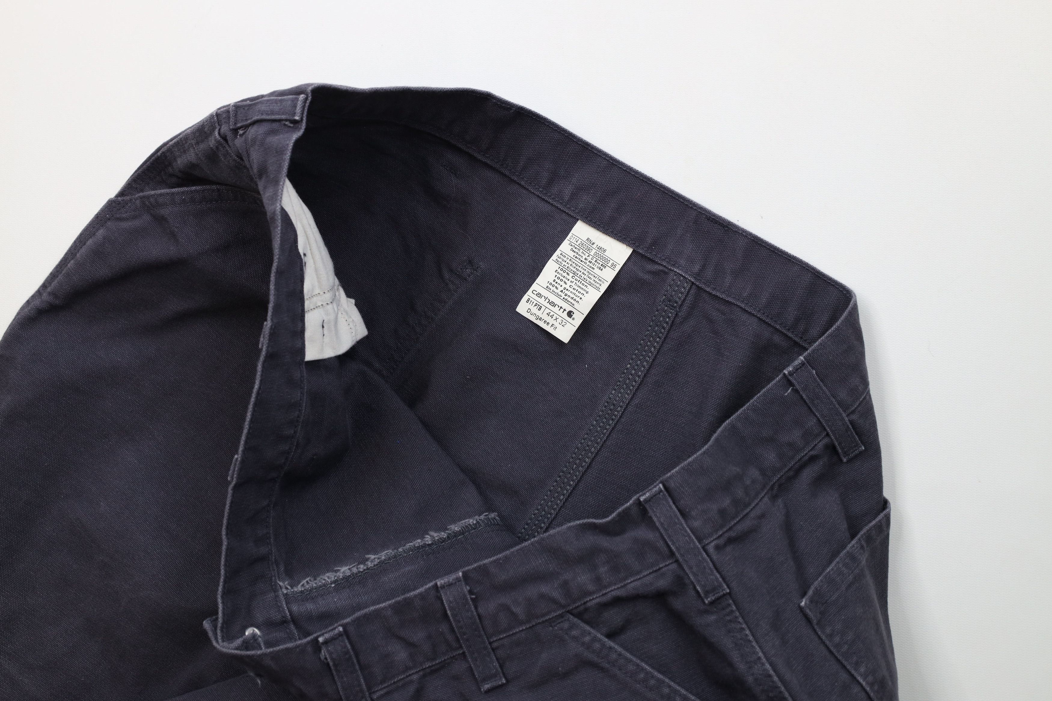 Carhartt Vintage Y2K Carhartt Wide Leg Canvas Dungaree Pants Blue Size US 44 / EU 60 - 8 Thumbnail