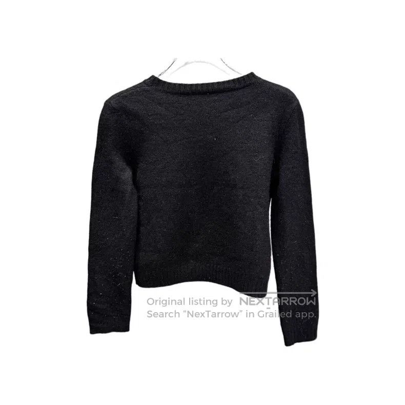Dior Dior Black little dinosaur pattern inlaid cashmere round-n Size XS / US 0-2 / IT 36-38 - 2 Thumbnail