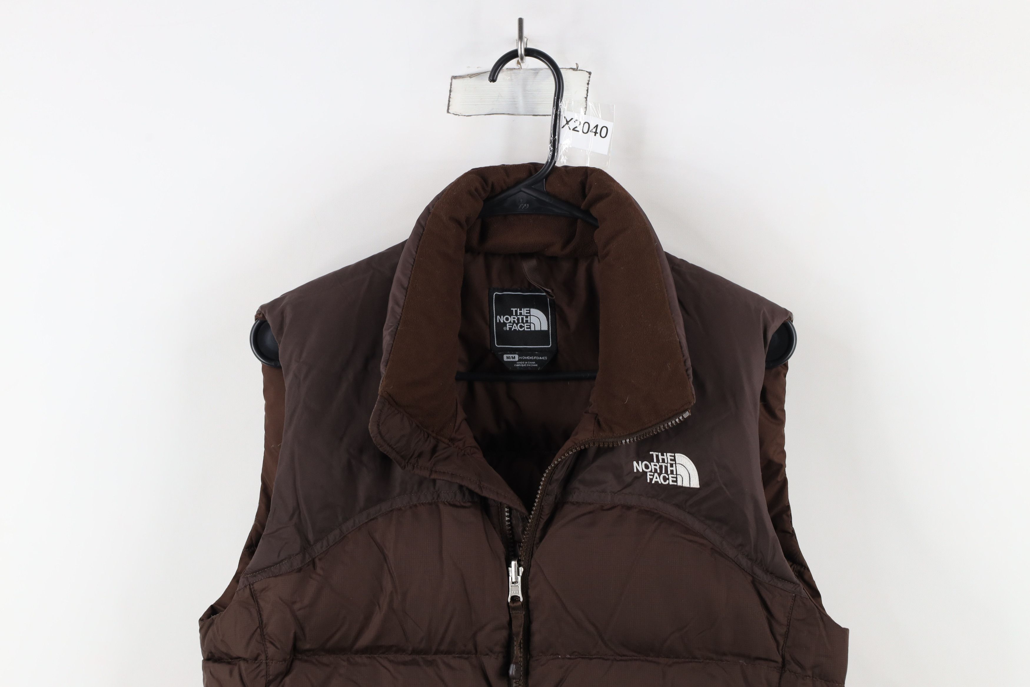 The North Face × Vintage Vintage The North Face Fill Nuptse Puffer Vest Jacket Brown Size M / US 6-8 / IT 42-44 - 2 Thumbnail