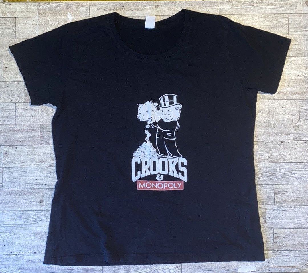 Vintage Vintage, A Unique Creation, Crooks & Monopoly, Casual Tee Size ONE SIZE - 3 Thumbnail