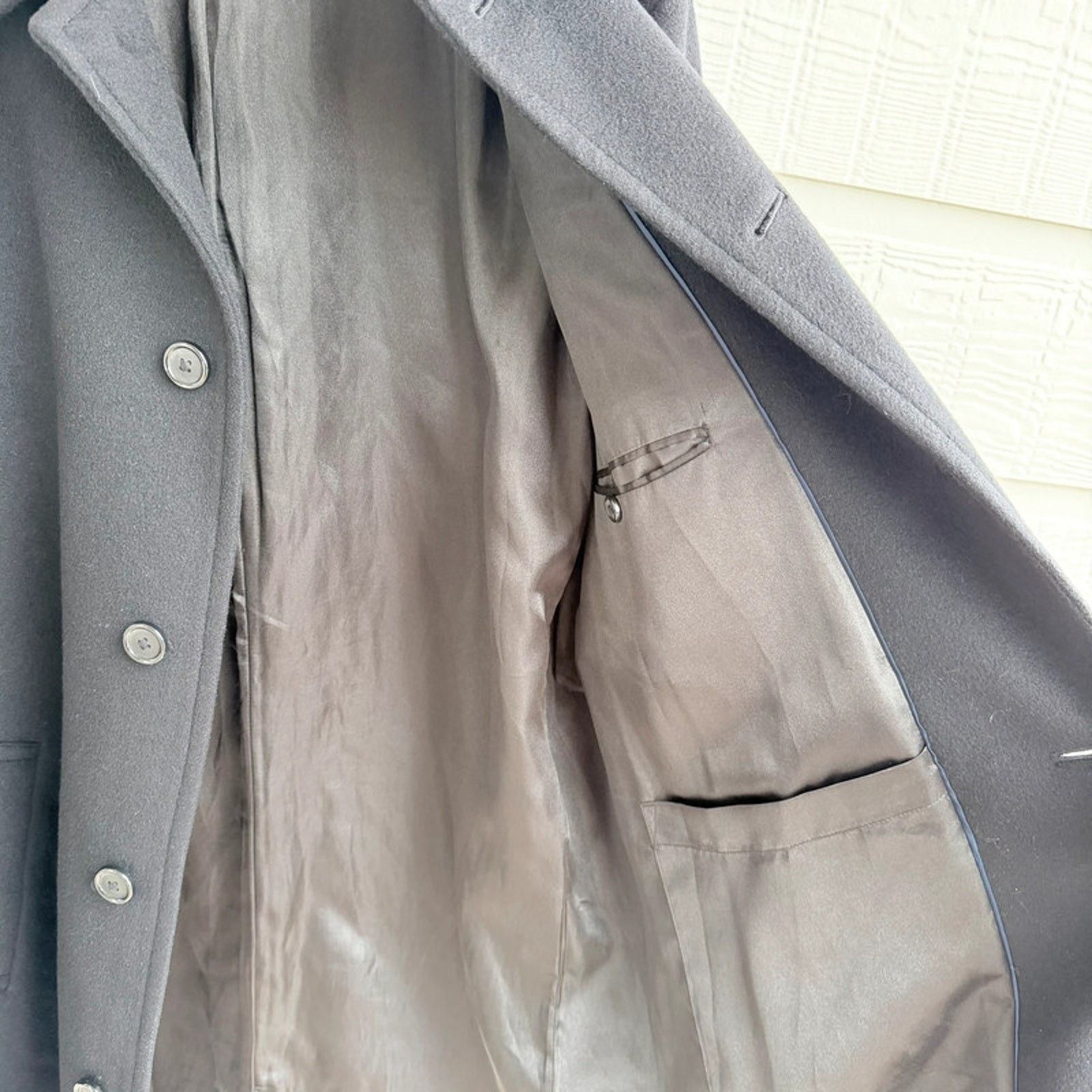 Stafford Stafford Wool Blend black overcoat 46R Size US XL / EU 56 / 4 - 9 Thumbnail