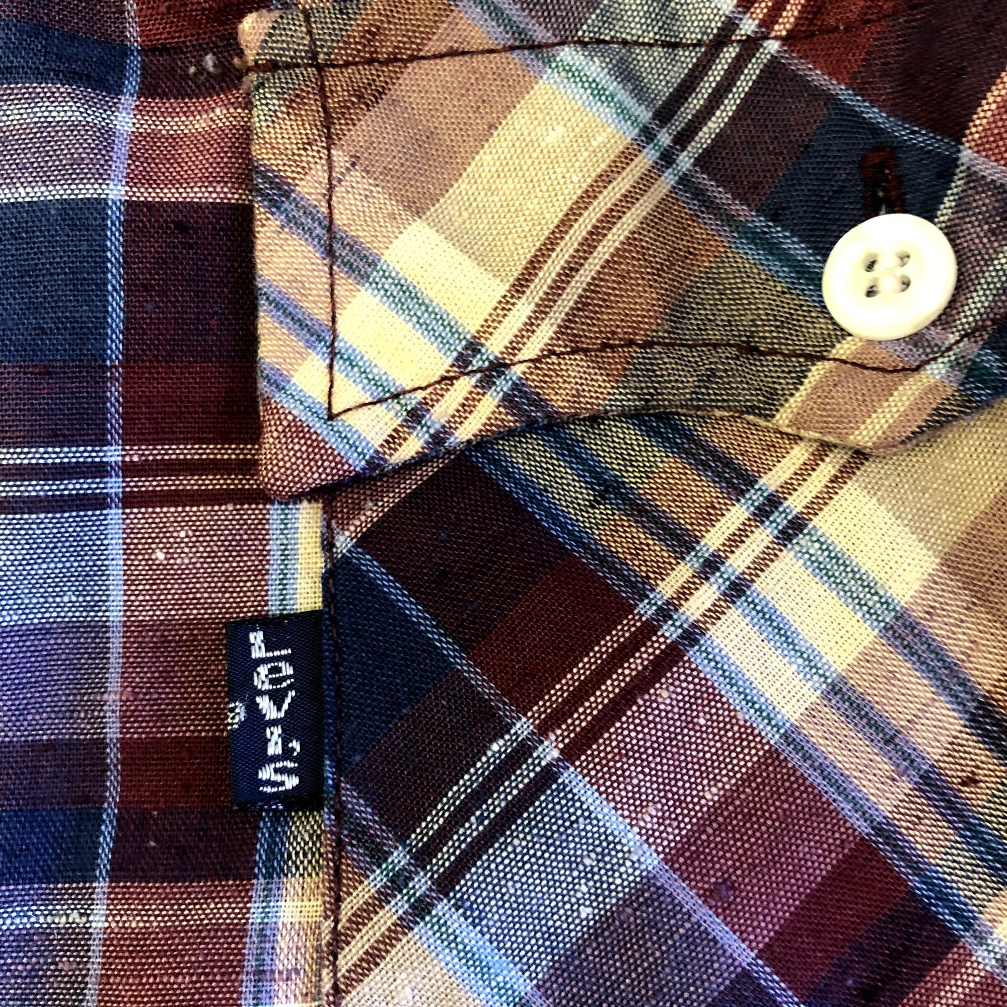 Levi's Vintage 60's Levis Men's MoD Maroon Blue SHADOW PLAID Flecke Size US L / EU 52-54 / 3 - 4 Thumbnail
