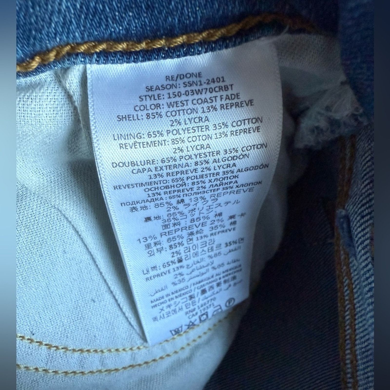 RE/DONE New! Re/Done 70s High Rise Crop Boot Jeans - 25 - $275 Size 25" / US 0 / IT 36 - 9 Thumbnail