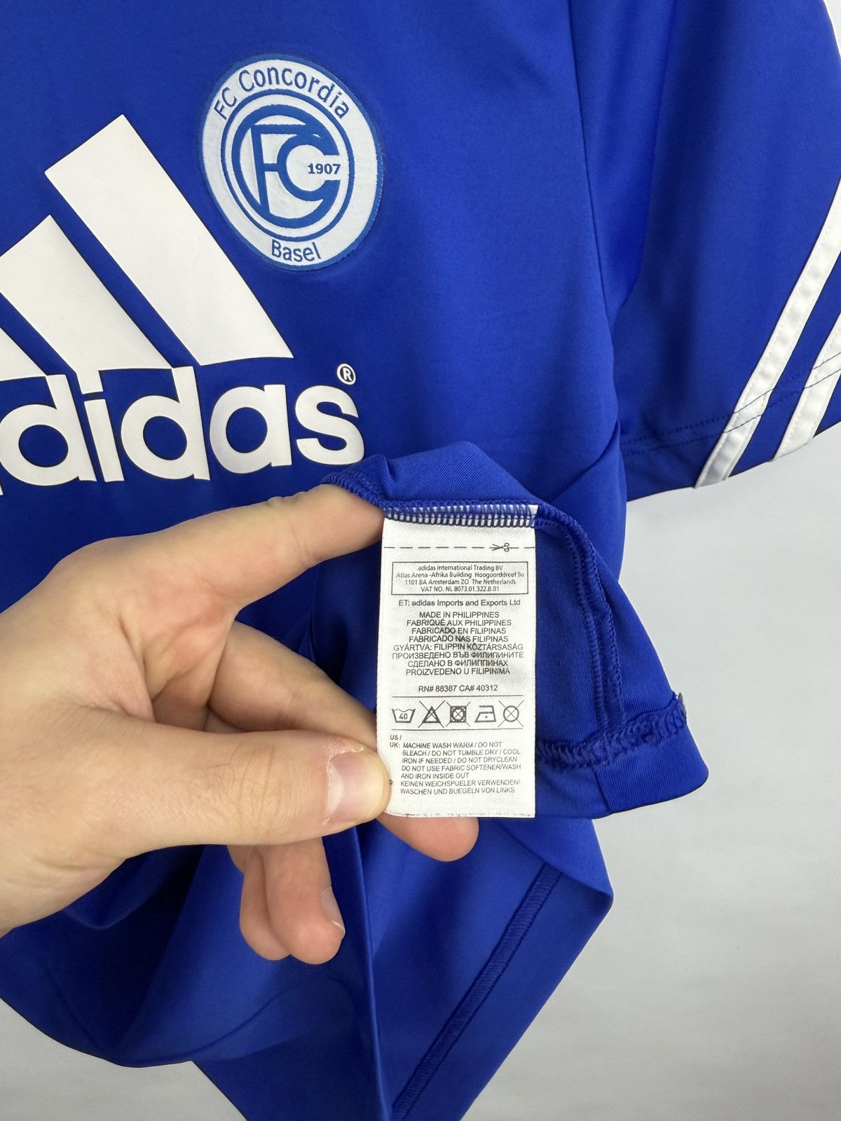 Adidas 🇨🇭 Vintage Adidas FC Concordia Basel Training Soccer Jersey Size US S / EU 44-46 / 1 - 6 Thumbnail