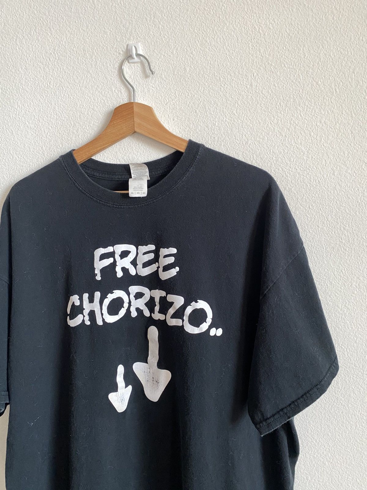 Vintage Funny Y2K Free Chorizo Tee Size US XXL / EU 58 / 5 - 3 Thumbnail