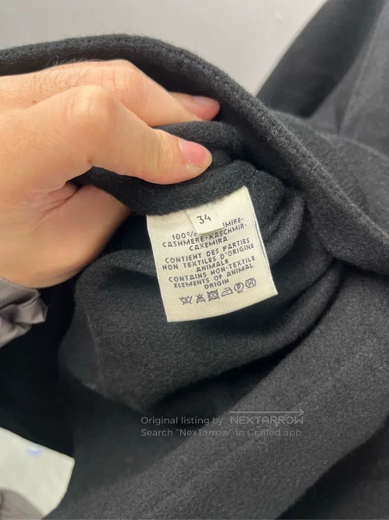 Hermes Hermes Black Lapel Long Sleeve Wool Coat Size XXS / US 00 / IT 34 - 4 Thumbnail