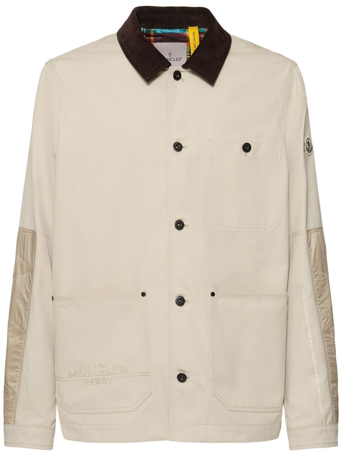 MONCLER GENIUS Geike $1845 Men's Beige Shirt Jacket New 3