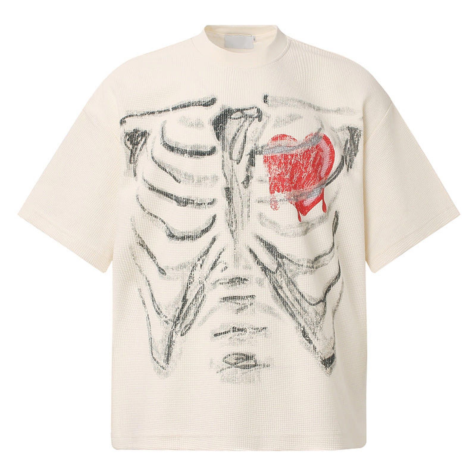 Vintage Graphic Rib Cage Print T-Shirts, Relaxed Fit Size US M / EU 48-50 / 2 - 4 Thumbnail
