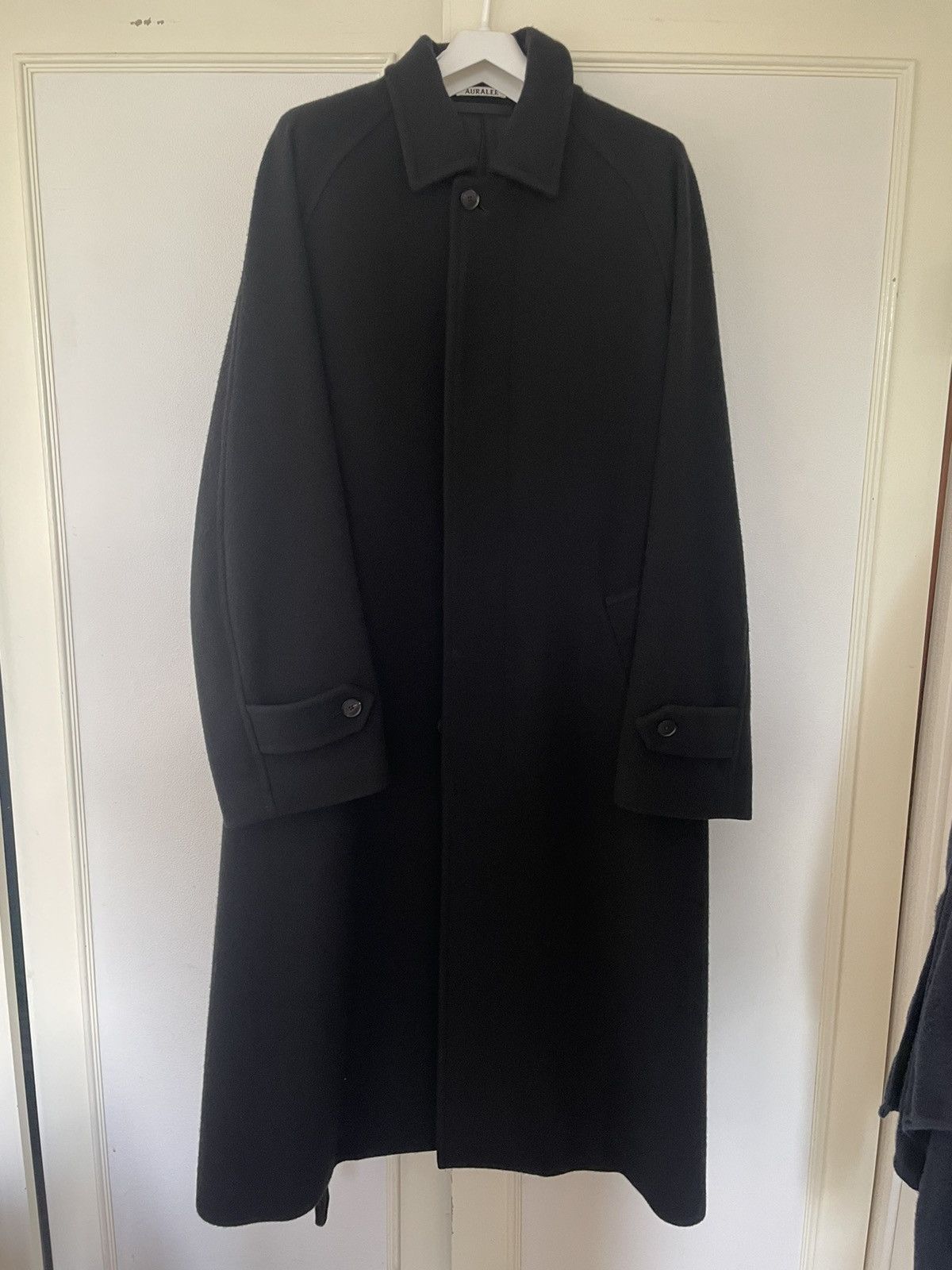 Auralee AURALEE 23AW Cashmere Wool Mosser Soutien Collar Coat 