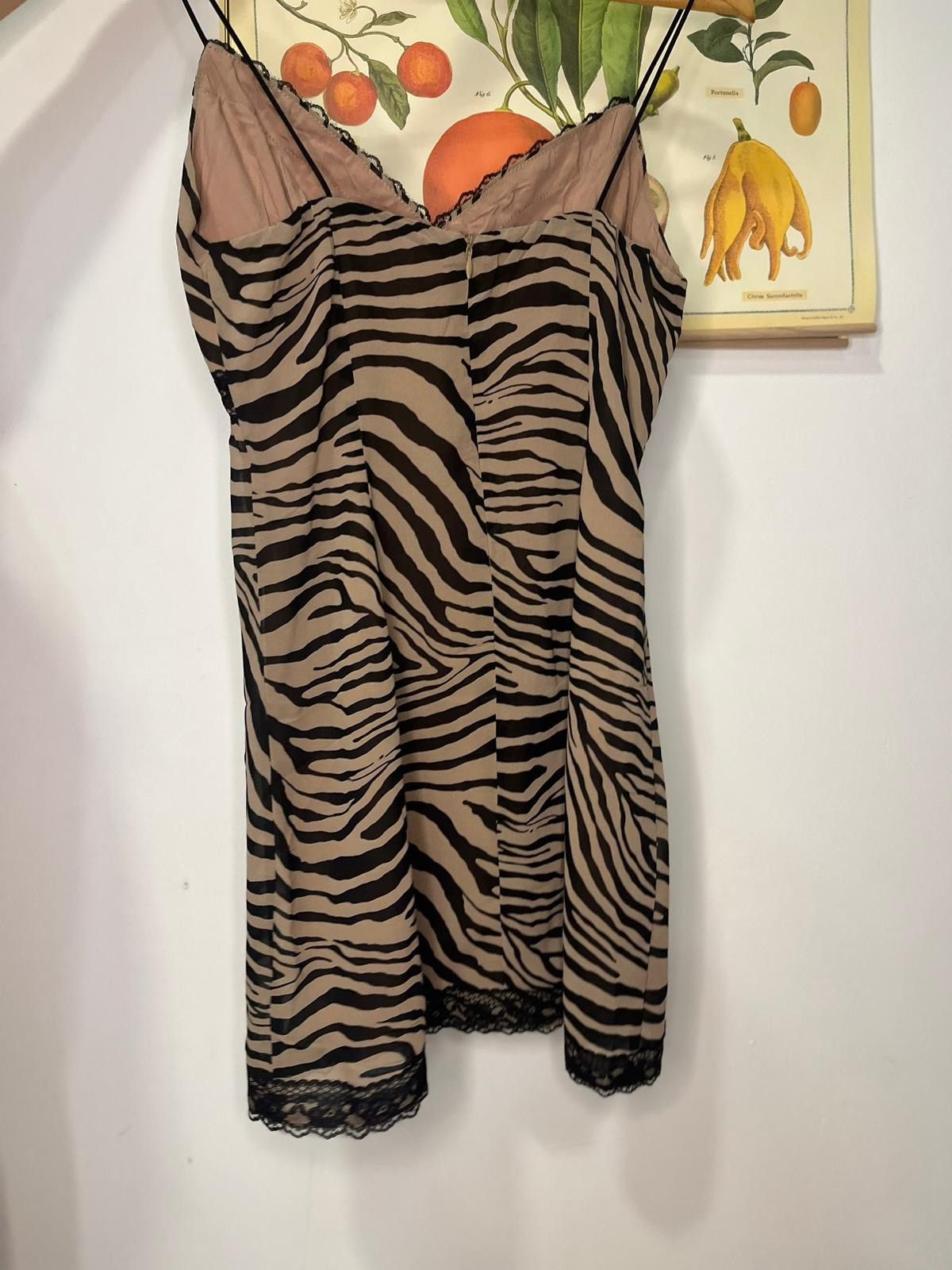 PRINCESS POLLY Brown zebra print dress Size M / US 6-8 / IT 42-44 - 3 Thumbnail
