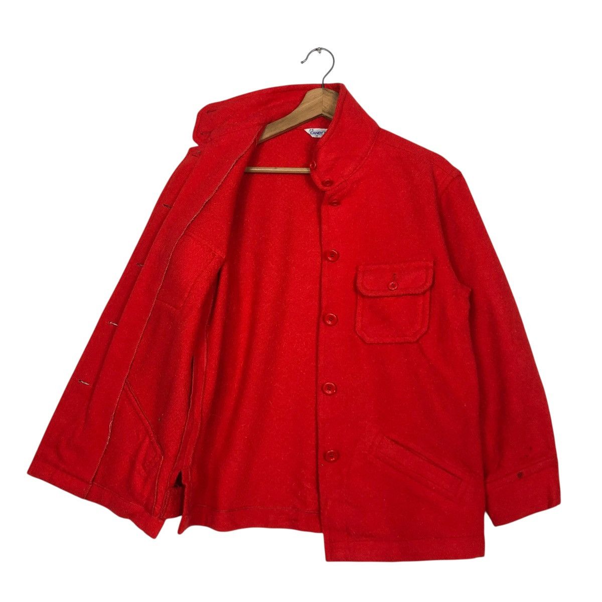 Japanese Brand 🔥VINTAGE WOOL BUTTON JACKET CANDY BOX ISSEY MIYAKE Size US M / EU 48-50 / 2 - 13 Thumbnail