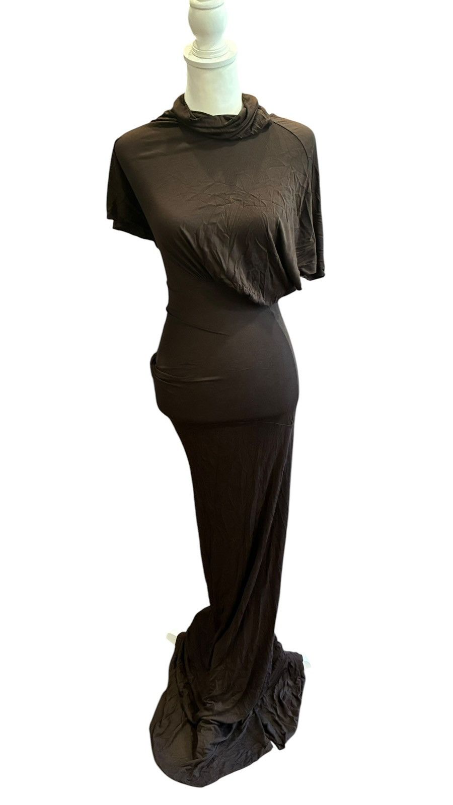 Rick Owens Lilies Rick Owens Lilies Lilith Gown in Raisin Size 2 Made in Italy Size S / US 4 / IT 40 - 4 Thumbnail