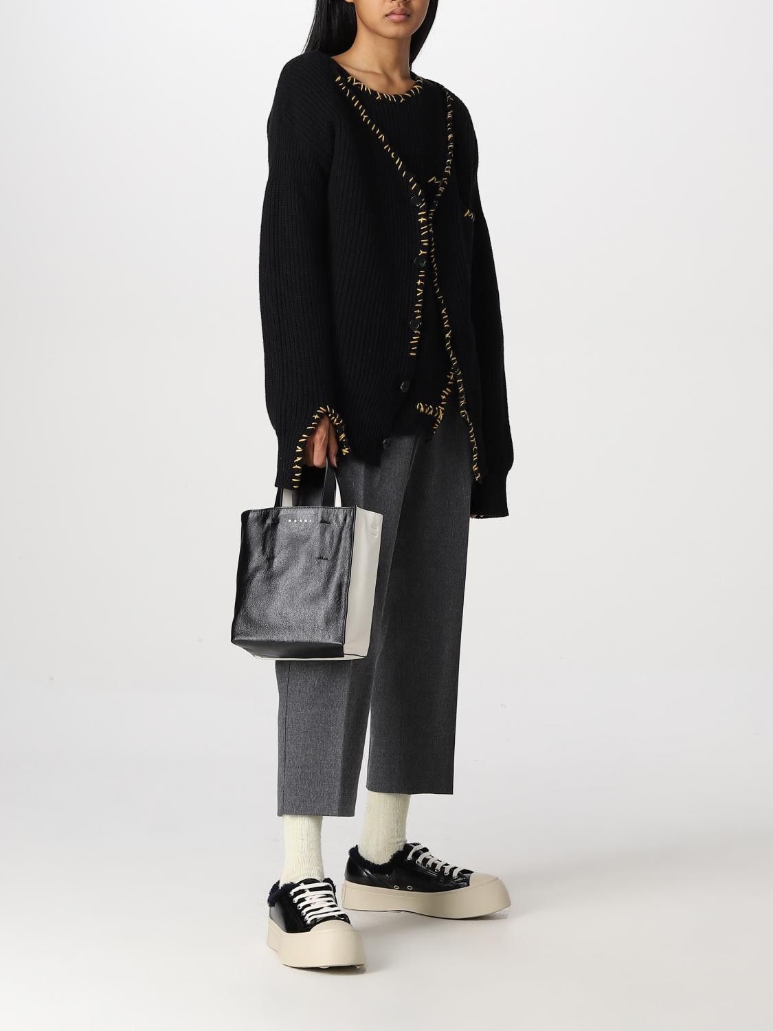 Marni o1y1125 Cardigan in Black Size S / US 4 / IT 40 - 2 Thumbnail