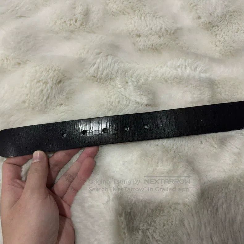 Saint Laurent Paris Saint Laurent Paris size 90 Cracked Leather Belt Size ONE SIZE - 7 Thumbnail