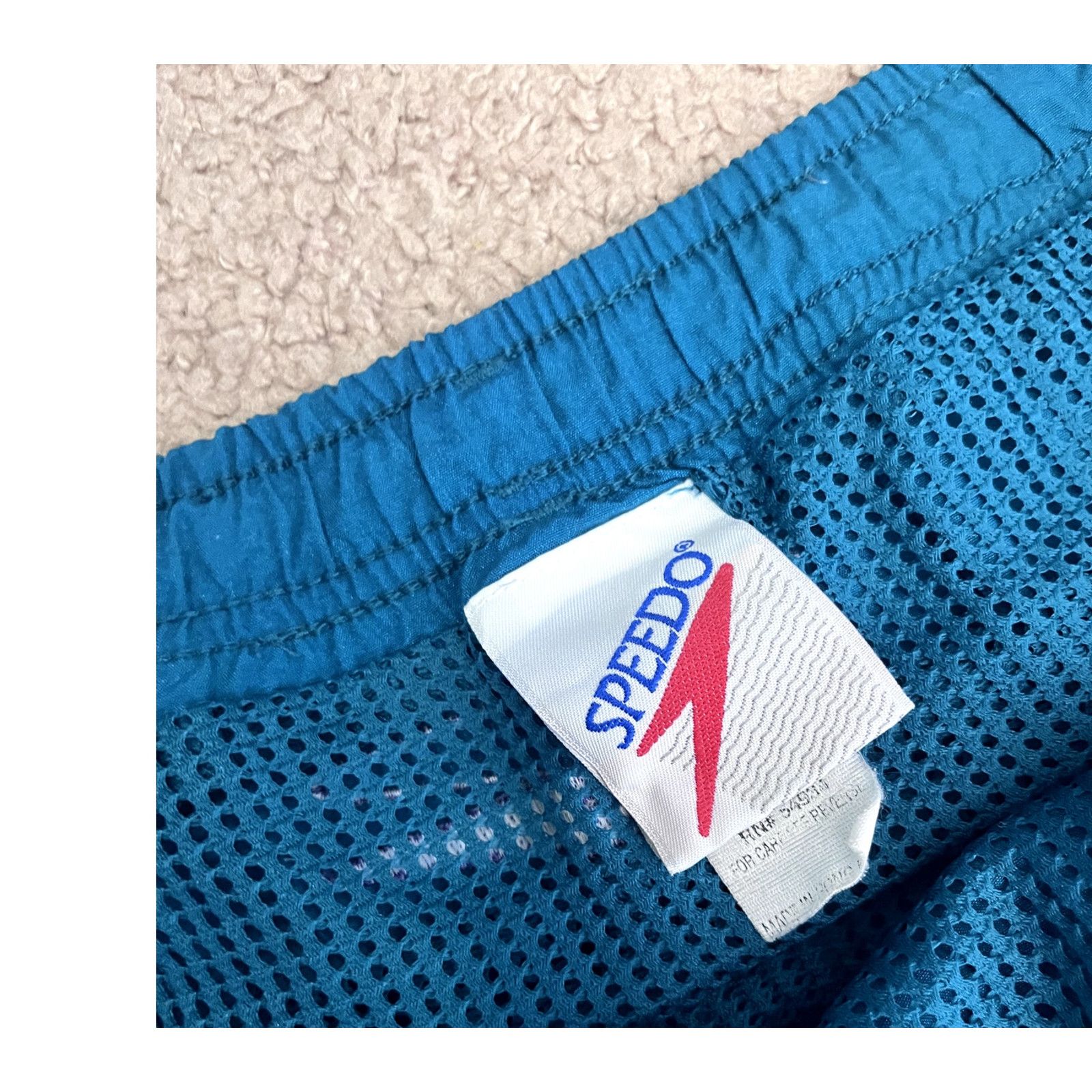 Speedo Men's Blue and Black Speedo Swimtrunks XL Size US 36 / EU 52 - 4 Thumbnail