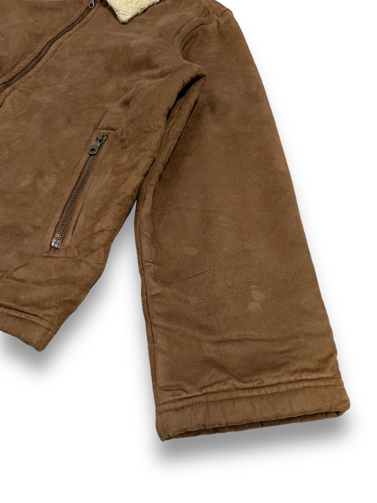 Japanese Brand Vintage Japanese Brand Faux Suede Style Sherpa Lined Jacket Size US M / EU 48-50 / 2 - 10 Thumbnail