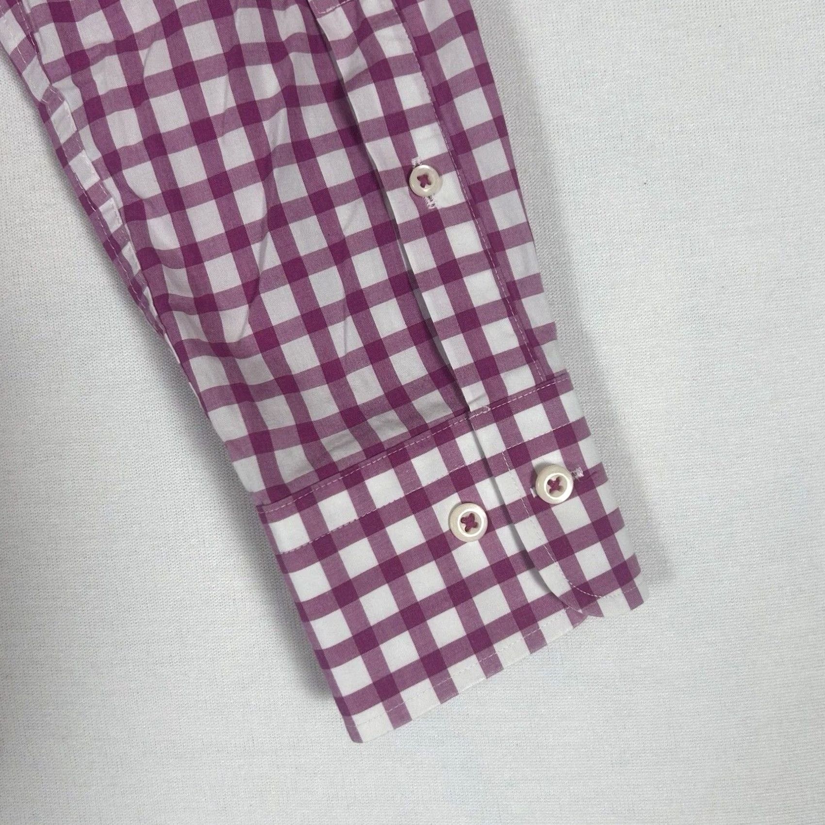Peter Millar Peter Millar Button-Up Long Sleeve Shirt Mens M Casual Red Plaid Classic, Preppy, All Seasons, 100% Cotton Size US M / EU 48-50 / 2 - 6 Thumbnail