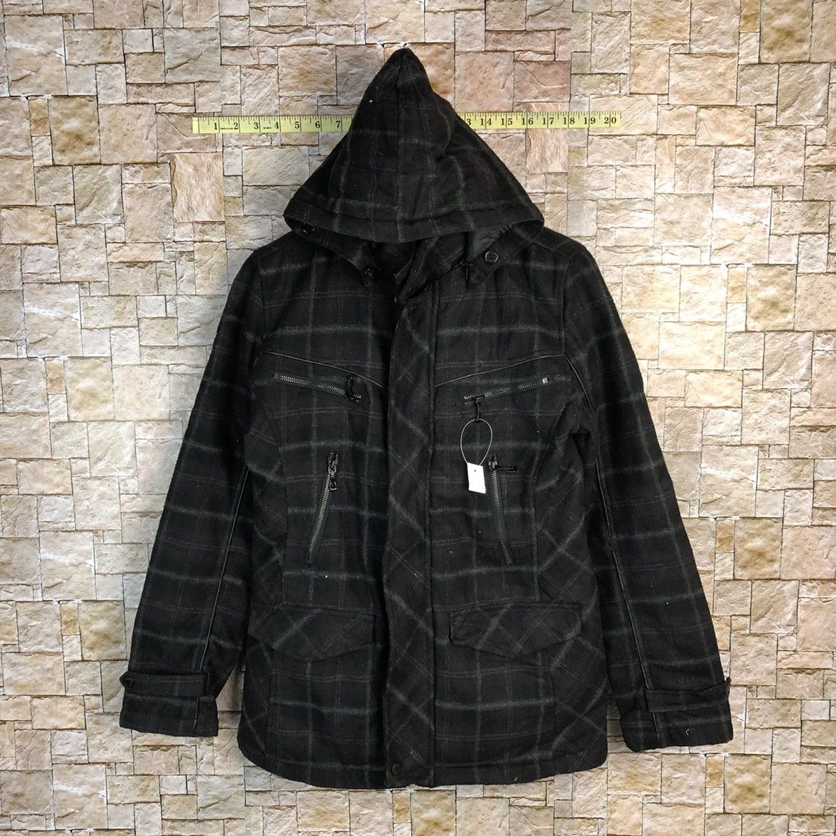 In The Attic In the Attic Black Hoodie Bombers Jacket #A388 Size US S / EU 44-46 / 1 - 1 Thumbnail