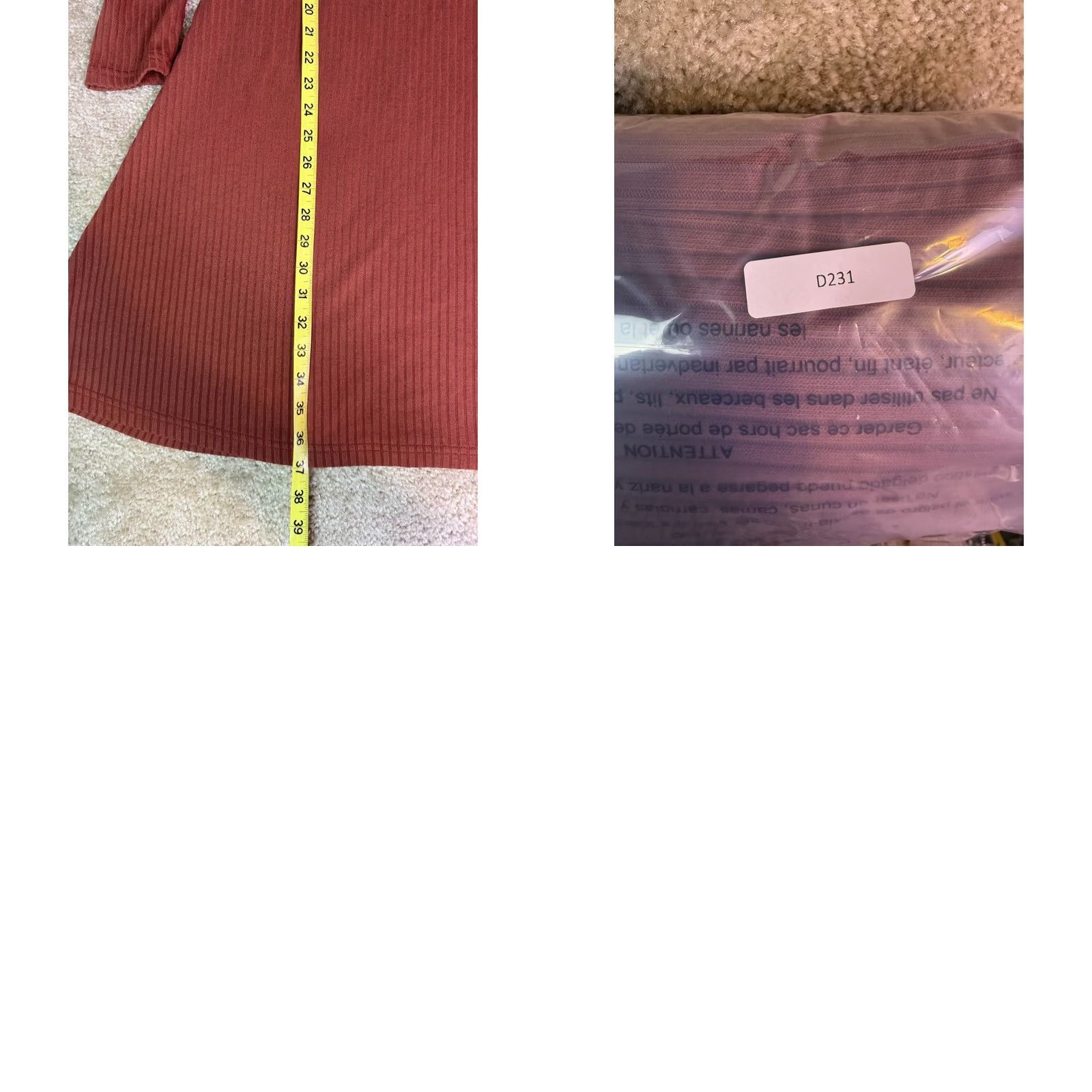 Old Navy OLD NAVY Women's Dress Long Sleeve Ribbed Knit Polyester Blend Orange XL EUC Size XL / US 12-14 / IT 48-50 - 9 Thumbnail