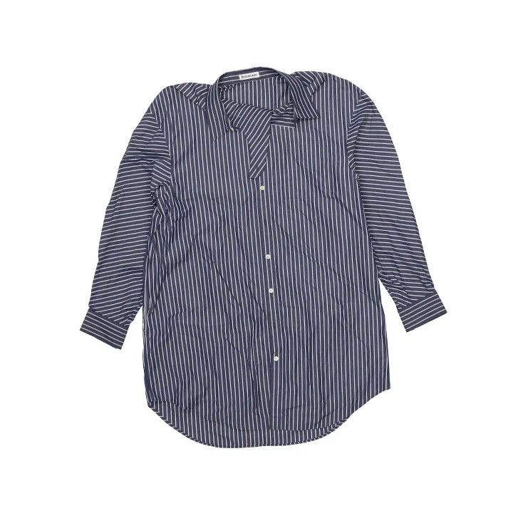 Balenciaga Balenciaga Stylish Striped Button-Up Shirt Size US S / EU 44-46 / 1 - 1 Thumbnail