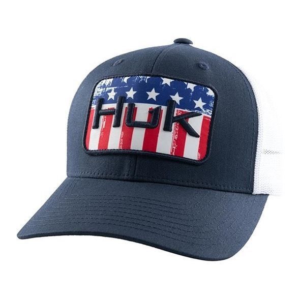 Other NEW HUK Fishing Hat American Flag Logo USA Patriotic Anti-Gl Size ONE SIZE - 1 Thumbnail