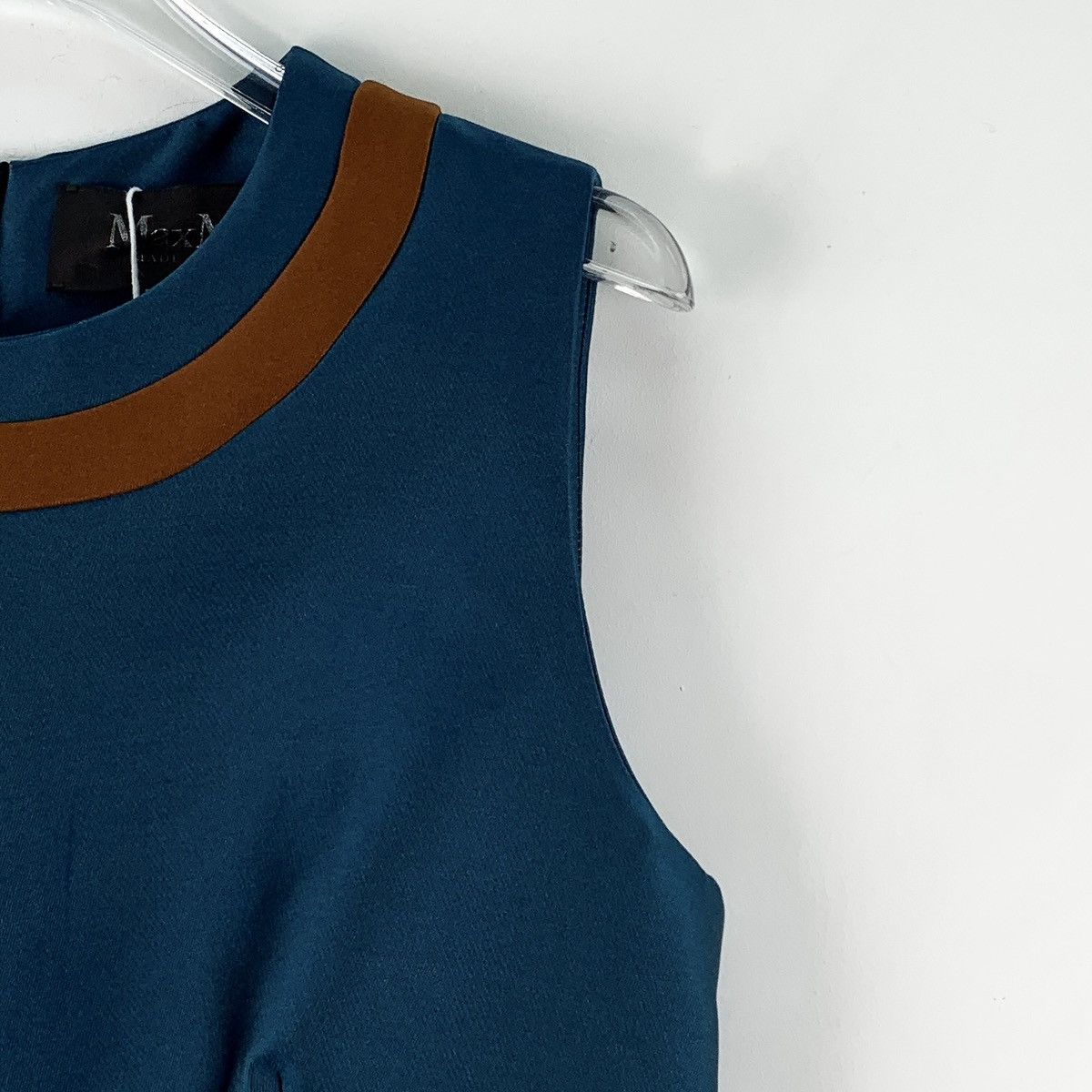 Max Mara Maxmara Color-blocked Crew Neck Sleeveless Dress K26WX Size M / US 6-8 / IT 42-44 - 3 Thumbnail