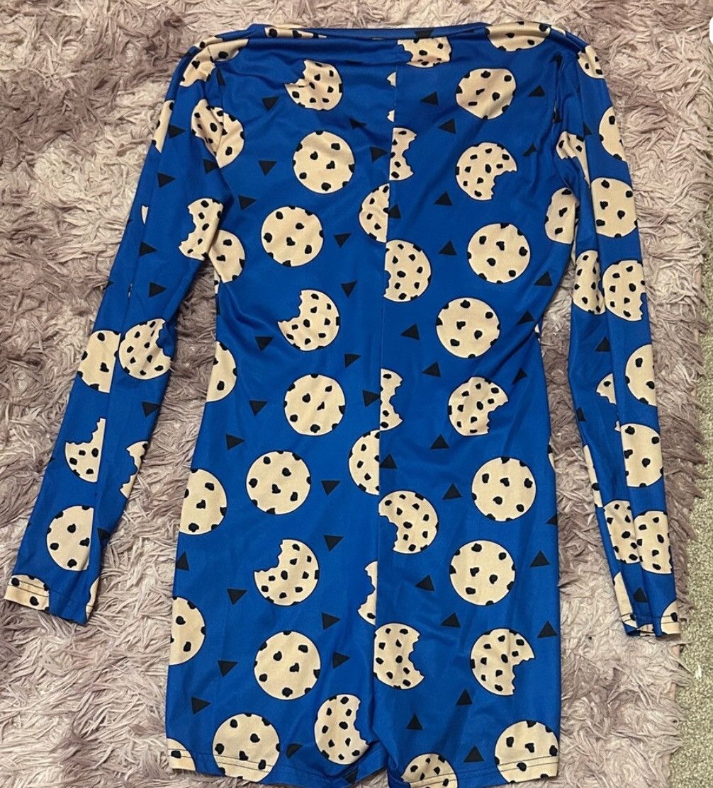 Shein Blue cookie print onesie Size S / US 4 / IT 40 - 2 Thumbnail