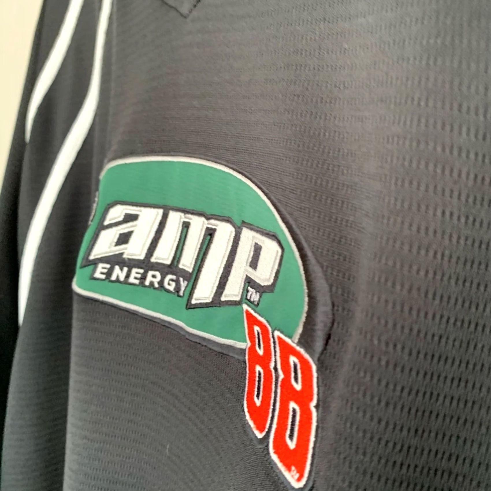 NASCAR NASCAR MENS DALE EARNHARDT JR NATION TEAM COLLECTION ALL EMBROIDERED SHIRT 2XL Black Mens Size US XXL / EU 58 / 5 - 2 Thumbnail