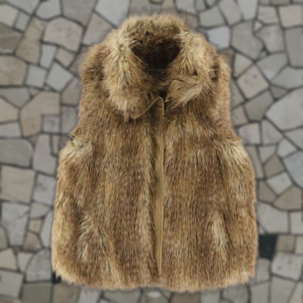Johnston & Murphy Johnston & Murphy Faux Fur Vest Mock Jacket Brown Women's S Shirt Size S / US 4 / IT 40 - 1 Thumbnail