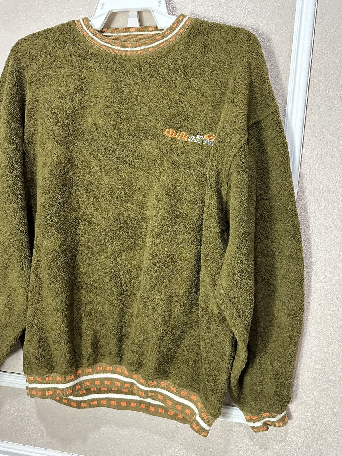 Quiksilver × Vintage Vintage Quicksilver Fleece round neck Size US L / EU 52-54 / 3 - 3 Thumbnail