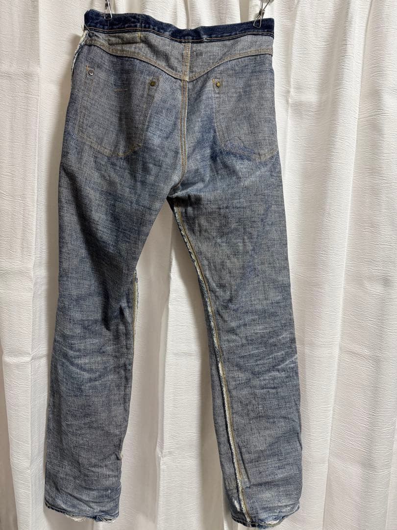 Japanese Brand Vintage Japanese Brand Faded Blue Wash Distressed Jeans Size US 28 / EU 44 - 13 Thumbnail