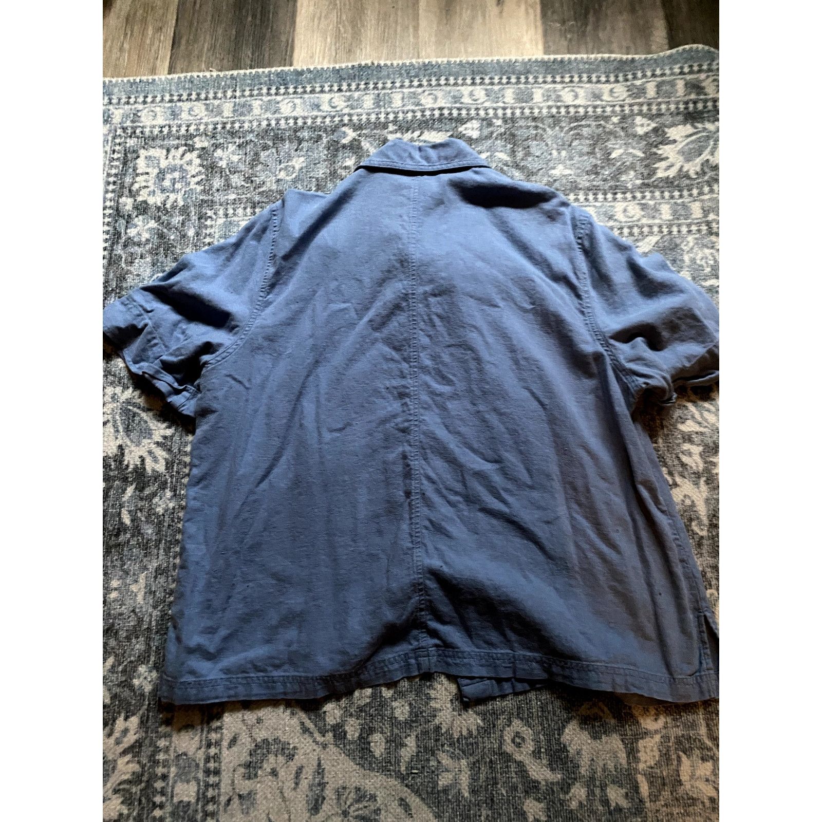 Vintage Vintage Embroidered Linen Denim Button Up Top 1X Floral Size XXL / US 16-18 / IT 52-54 - 5 Thumbnail
