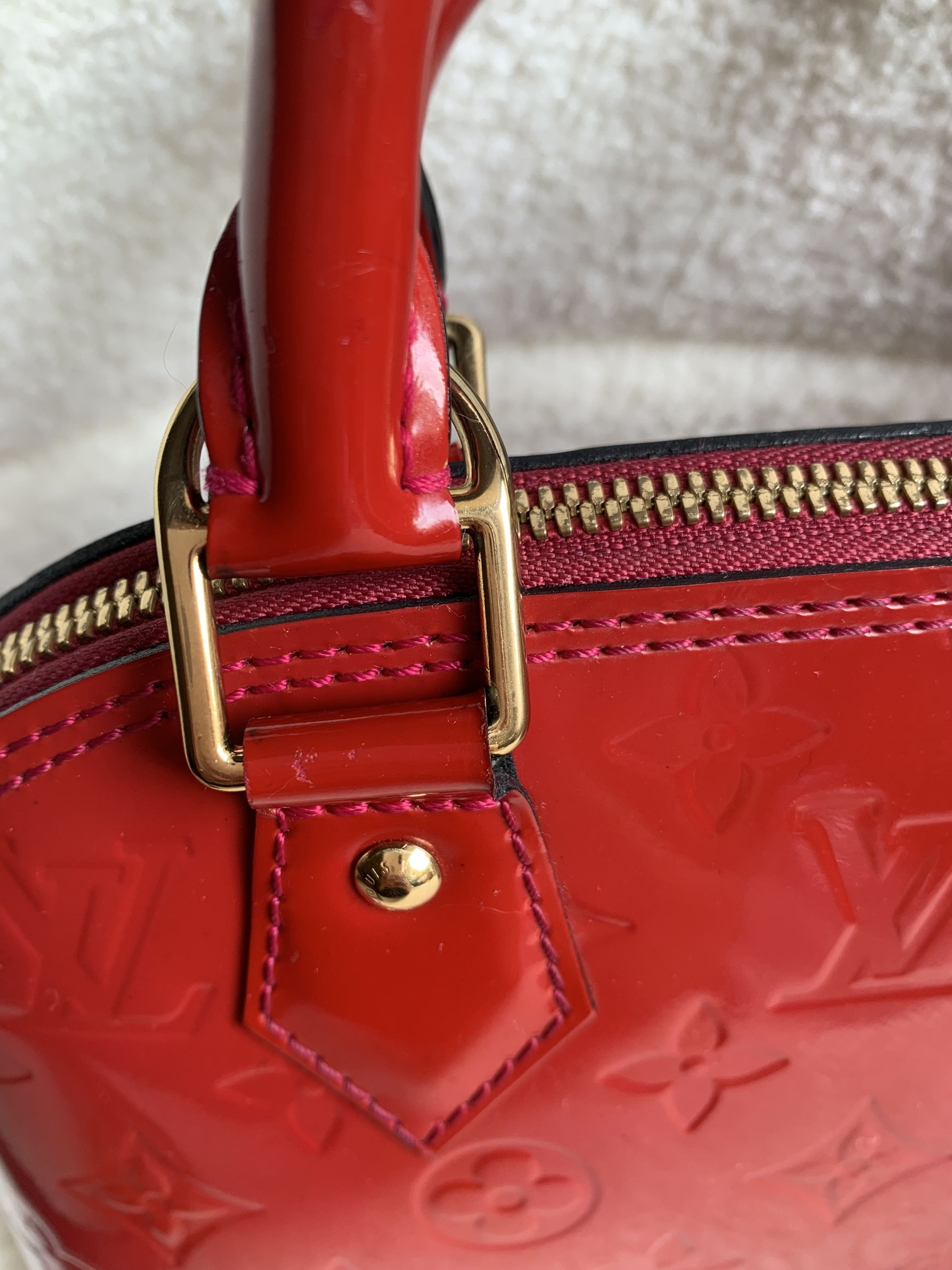 Louis Vuitton Authentic Louis Vuitton Alma BB Vernis – Rose Indien Size ONE SIZE - 7 Thumbnail