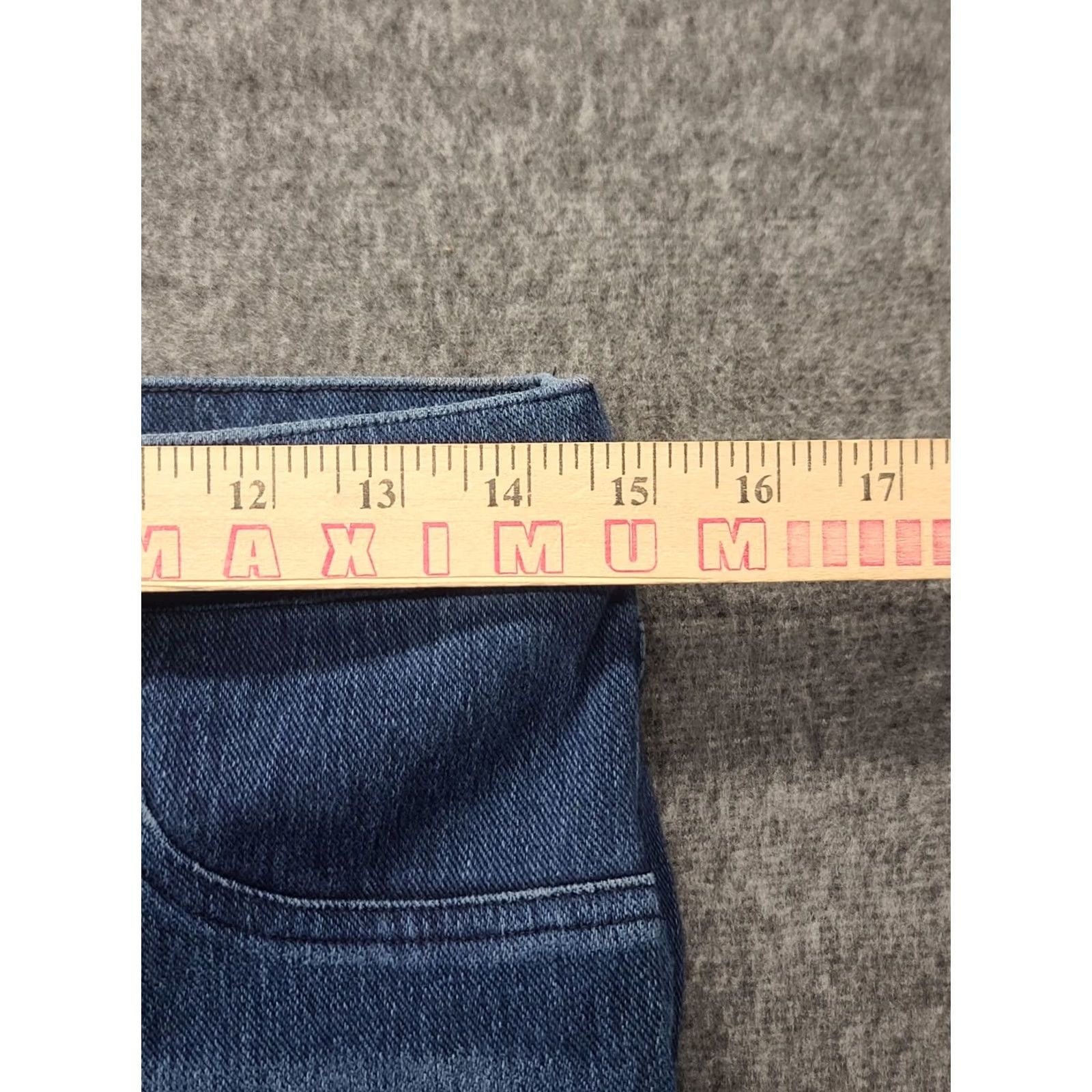 Spanx Spanx Jeans Womens L Ankle High Rise Slimming Shapewear Jeggings Distressed Blue Denim Cotton Polyester Spandex Size 36" / US 14 / IT 50 - 3 Thumbnail