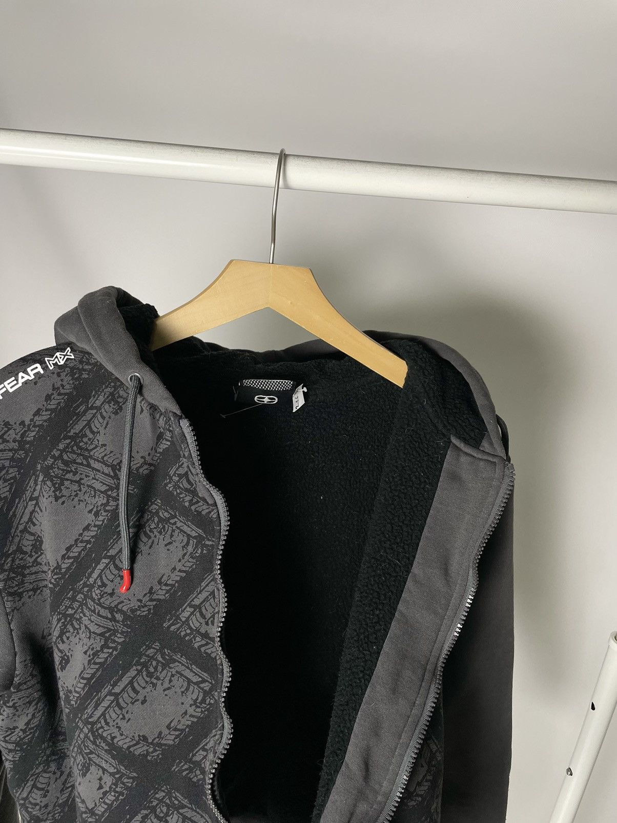 No Fear No Fear 💀 Fur Zip-up Motocycle Racing Hoodie Hooded Jacket Size US M / EU 48-50 / 2 - 10 Thumbnail