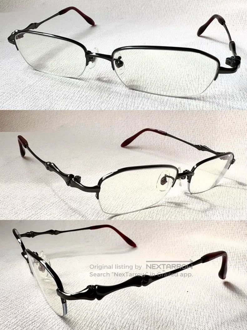Vivienne Westwood Vivienne Westwood Vintage maroon and black bone half-frame Size ONE SIZE - 1 Thumbnail