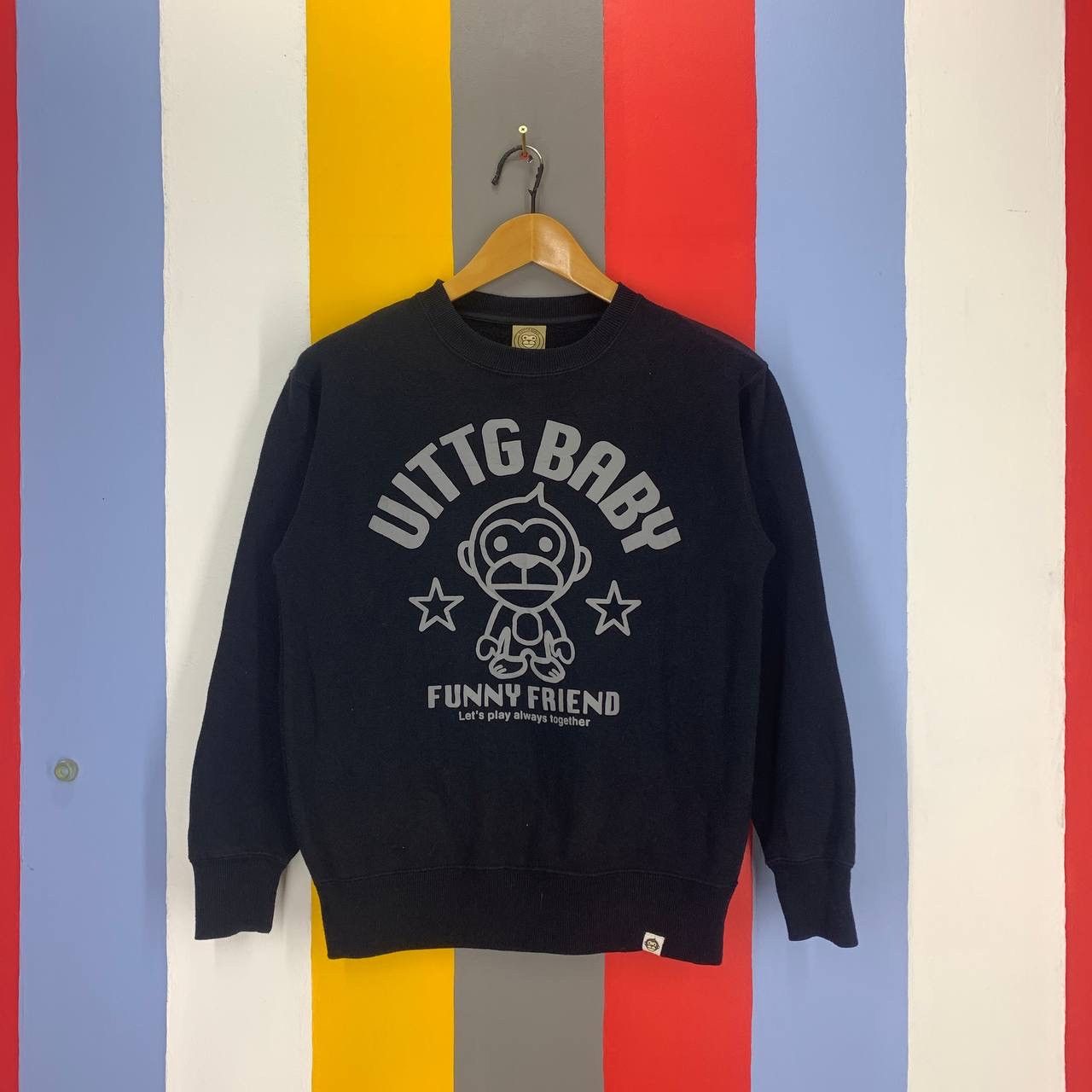 Japanese Brand UITTG BABY Crew Neck Sweatshirt #2455/AK Size US M / EU 48-50 / 2 - 1 Thumbnail