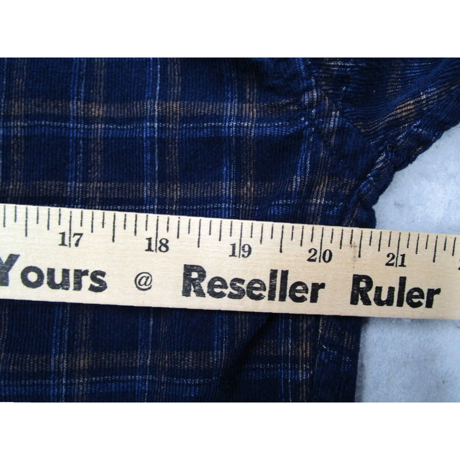 Peter Millar Peter Millar Shirt Mens Medium Blue Check Corduroy Button-Up Classic Casual Size US M / EU 48-50 / 2 - 7 Thumbnail